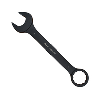 Clé à molette combinée X-SPARK 3" DIN standard, forgée, en acier chromé 40, à embout ouvert, avec décalage de 14 degrés, outil professionnel