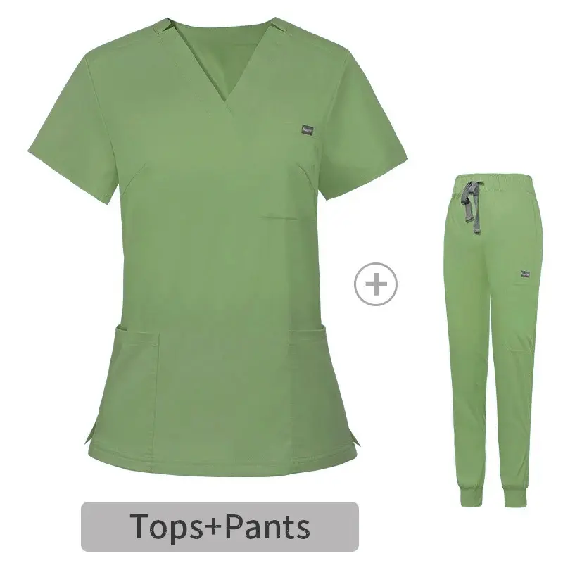 Conjuntos de uniformes hospitalares de alta qualidade, poliéster, rayon, elastano, feminino, uniformes, esfoliantes médicos, enfermagem