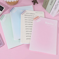 Carnet d'étudiant minimaliste B5 avec reliure magnétique, couverture en PP élégante et anneaux plats inclinés