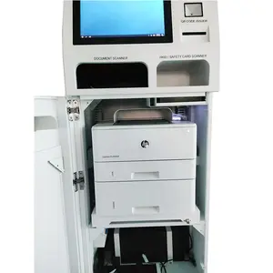 Kiosk de auto-serviço da máquina do atm do oem/mm com impressora embutida e scanner de código de barras