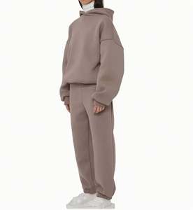 Ensemble de sweat à capuche unisexe personnalisé de haute qualité pantalon de survêtement de luxe surdimensionné survêtement en coton décontracté avec pantalon de jogging sweat à capuche - Product Image 3