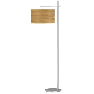 Lampe verticale sur pied de salon de luxe avec lumière chaude pour hôtel avec abat-jour