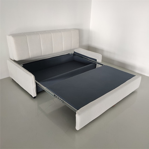 <span class=keywords><strong>Canapé</strong></span>-lit les plus populaires Éponge de velours blanc personnalisée Double emplacements Lits pliants - Product Image 6