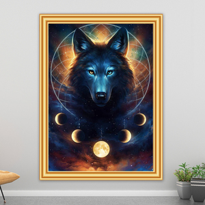 <span class=keywords><strong>Peinture</strong></span> diamant fantastique avec animaux, <span class=keywords><strong>loup</strong></span>, Lion, tigre, point de croix, Kit de broderie complète 5D, décor d'images d'art, mosaïque, à faire soi-même - Product Image 3