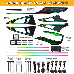 Kit de Actualización de Iluminación Ambiental Versión Europea S6 RS6 C7 para <span class=keywords><strong>Audi</strong></span> <span class=keywords><strong>A6</strong></span> C7 2012-2018, Accesorios de Luz Ambiental Interior LED - Product Image 2