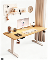 Bureau d'ordinateur réglable en bois DGT CD-01