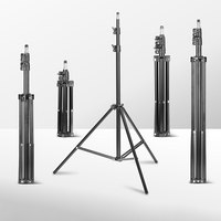 YEAH support de trépied de Studio de photographie noir 0.5m 0.55m 1.1m 1.6m 2m support de lumière pour Flash lumineux, Softbox, réflecteur