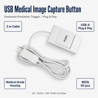 Contrôleur de capture d'image USB à bouton unique, émulation de clavier programmable pour échographie PACS OEM