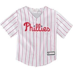 Maillot de joueur blanc des Phillies de Philadelphie Bryce Harper pour bébé de 12 à 24 mois, col en V, vêtements de baseball respirants - Product Image 2