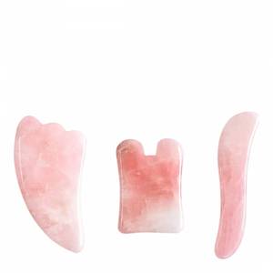 Cura di bellezza Bian Del Corpo di Pietra Raschiando Strumento di Massaggio Del Viso Rullo di Giada Quarzo Rosa Naturale Gua <span class=keywords><strong>Sha</strong></span> - Product Image 1