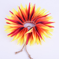 Fournisseur d'usine HB0001-2 4 couleurs Satin artificiel ÉLÉGANTE Fleur de paradis du soleil Tresse de cheveux Danse hawaïenne Fête Fleur de cheveux