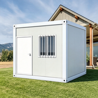 Maison conteneur de 10 pieds, design de maisonnette préfabriquée, maisonnette économique en forme de A pour extérieur, bureau ou camping, prête à la vente