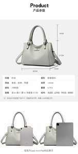 Bolsa Tote Personalizada de Cuero PU, Bolsos de Mano de Lujo para Mujer, Bolsos de Diseñador, Bolsos Cruzados de Alta Calidad para Dama - Product Image 4