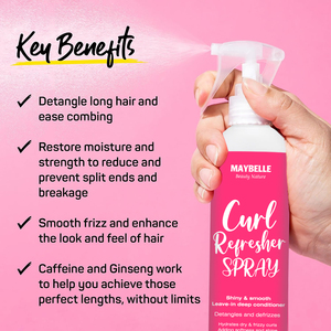 Spray démêlant pour cheveux bouclés 200 <span class=keywords><strong>ml</strong></span> avec étiquette personnalisée, spray pour cheveux bouclés pour la définition, spray hydratant profond pour cheveux pour des boucles lisses et hydratées - Product Image 5
