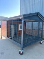Cage pour chien imperméable et résistante aux intempéries pour l'extérieur, grande villa pour animaux de compagnie, utilisable toute l'année
