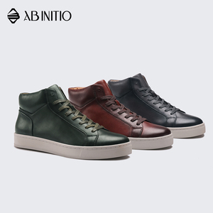 <span class=keywords><strong>Zapatillas</strong></span> de deporte de cuero ligeras para hombre, de tobillo alto, elegantes, de marca - Product Image 6