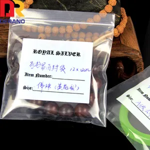 Китайский поставщик, многоразовый упаковочный пакет для ювелирных изделий с застежкой-молнией, пластиковый пакет
