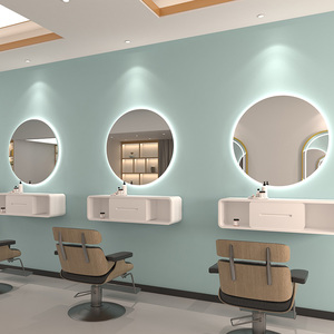 Miroir intelligent LED en verre sans cadre <span class=keywords><strong>de</strong></span> haute qualité avec design Art Déco pour <span class=keywords><strong>salon</strong></span> <span class=keywords><strong>de</strong></span> <span class=keywords><strong>coiffure</strong></span>, équipement <span class=keywords><strong>de</strong></span> <span class=keywords><strong>salon</strong></span> - Product Image 4