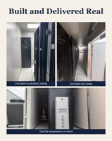 Centre de données modulaire en conteneur, centre de données portable de type conteneur, solution intégrée UPS PDU, surveillance de la refroidissement, faible PUE