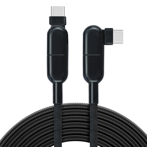 Câble USB tressé en nylon ultra-résistant avec tête rotative à 180 degrés, charge rapide, type C, pour <span class=keywords><strong>iPhone</strong></span> 15, Huawei, Samsung - Product Image 1