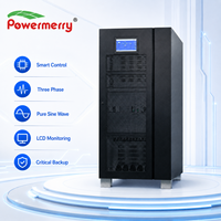 Powermerry 33-100 UPS en Línea de Frecuencia Variable 100kVA 80kW Trifásico Entrada/Salida Onda Sinusoidal Pura para Uso Médico, Industrial y Crítico