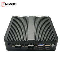 Boîtier en aluminium sans ventilateur Intel CPU DDR3 RAM SSD double LAN entrée de tension large IP65 boîtier étanche affichage HD Mini Pc