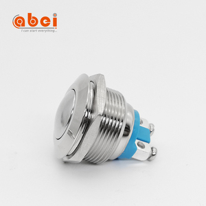 Abei Dôme interrupteur Vis <span class=keywords><strong>Pieds</strong></span> Momentané Interrupteur À Bouton-Poussoir Étanche En Métal Bouton De Réinitialisation - Product Image 3