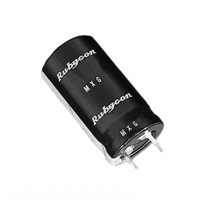 ตัวเก็บประจุแบบมีช่องใส่สารส้ม560 uF 20% 450V คาปาซิเตอร์450MXG560MEFCSN35X45 th560 uF ของแท้ - Product Image 1