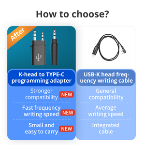 Adaptador de Programación para Intercomunicador Anysecu TPC11 PVC, Cable de Programación para Walkie Talkie Tipo-C a K Head - Product Image 5