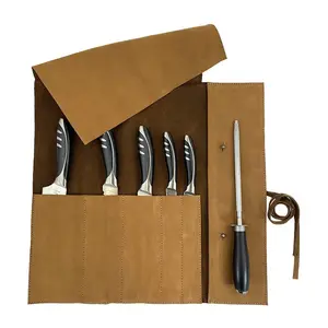 Kochmesser Roll Up Case 5 Taschen Küchen werkzeug Aufbewahrung tasche Messer Trage tasche