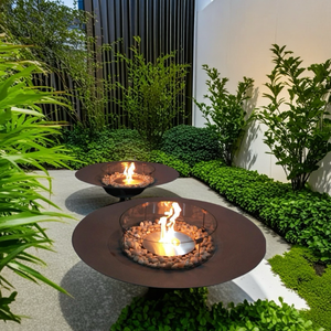 Alcohol manual 400 MM <span class=keywords><strong>Chimenea</strong></span> integrada redonda fácil de usar Muebles de jardín <span class=keywords><strong>Chimenea</strong></span> de <span class=keywords><strong>bioetanol</strong></span> de combustible - Product Image 3