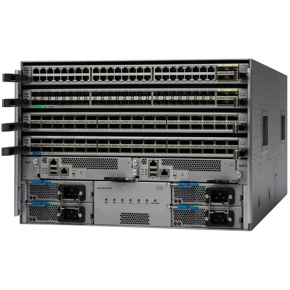 Original Nexus 9504 Chassis with 8 Line Card Slots N9K-C9504 gigabit ethernet network switch poe