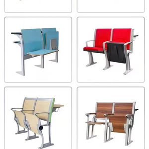 Chaise d'auditorium pliable en fer St-Modern pour théâtre, cinéma, école, église, gymnase – Sièges commerciaux empilables pour mobilier de salle de classe - Product Image 1