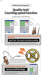 Gauss Meter Tesla Meter Rechargeable 0-2500mT, Magnétomètre avec Enregistrement de Données et Alarme Testeur de Pôle d'Intensité de Champ Magnétique - Product Image 6