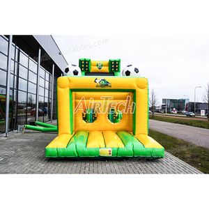 Parcours d'obstacles gonflable sur le thème du football <span class=keywords><strong>Ninja</strong></span> <span class=keywords><strong>Warrior</strong></span> pas cher avec toboggan géant pour une capacité de 20 personnes Jeu en plein air - Product Image 4