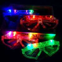Lunettes LED clignotantes fournies directement par l'usine, dôme en verre plus coloré avec lumières LED