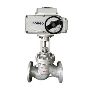 Válvula de Globo Motorizada con Brida DN200 380V AC 50Hz, Actuador Eléctrico Multivuelta, Válvula de Globo Eléctrica de Acero al Carbono - Product Image 5
