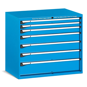 Fami Master Key Comfort <b>Drawer</b> Cabinet 7 <b>Drawers</b> 1020x726x1000 Mm Grayish White Ral9002 <b>Tool</b> Storage - Product Image 2