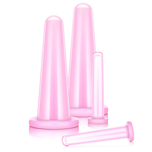 Silicone <b>Cupping</b> <b>Set</b> Facial Massage Cup Single Hole Food Grade Health Care Moisture Absorbing For Face Body Therapy - Product Image 3