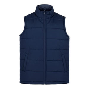 Best-seller OEM Gilet bouffant d'hiver personnalisé pour hommes Gilet sans manches décontracté léger de couleur unie pour adultes - Product Image 2