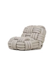Fauteuil design minimaliste italien, moderne et créatif, en laine, pour salon de villa, fauteuil individuel de détente pour la maison
