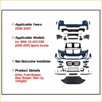 Kit de carrosserie complet (pare-chocs avant et arrière) style X3M 2024+ pour BMW X3 G01 2018-2021 – Kit de conversion – Prix usine