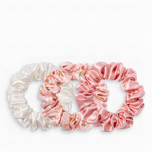 Beste Prijs Studenten Hoge Elasticiteit Populaire <span class=keywords><strong>Scrunchies</strong></span> Haarbanden Moerbei Zijde Haar Scrunchie - Product Image 2