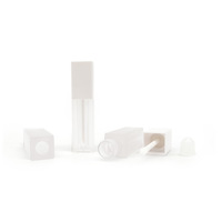 Vente en gros de tube vide de rouge à lèvres contenant vide de tube blanc mat de rouge à lèvres tubes liquides de brillant à lèvres cosmétique tube vide de rouge à lèvres