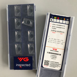 Inserts YGs en gros APKT160408PDER YG602, plaquettes en carbure de tungstène carrées, lame de 20 mm, épaisseur de 2,0 mm, revêtement PCD, outils de coupe OEM - Product Image 3