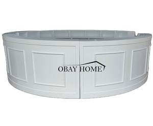 عرض ساخن علي طاولة البار الدائرية بتصميم فاخر حديث لاستئجارها في حفلات الزفاف أثاث من الخشب المطلي بأفضل الأسعار - Product Image 1