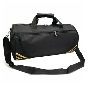 Zip Large Round Barrel Travel Polyester Custom Cheap Duffle Sports Bag