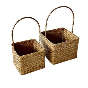 Factory Stock Seagrass Woven <b>Handbag</b> Gift <b>Box</b> Bow Ribbon Gift <b>Box</b> Wholesale Of High-quality Gift Boxes - Product Image 1