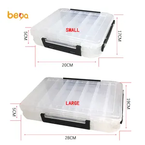 Multifunction Hard Plastic Double Sided Storage Case Box Plastic Fishing Lure Hook Bait Fishing Tackle Lure Box