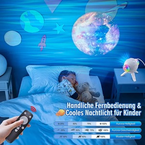 Proyector de Estrellas, Lámpara LED de Techo con Nebulosa Estrellada, Proyector Espacial, Luz Nocturna de Galaxia para Dormitorio, Decoración del Hogar, Regalo para Niños - Product Image 4